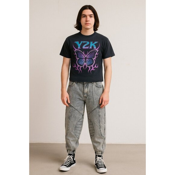 Vintage Kozmic Blues Jeans Men’s 32 Acid Wash Baggy Denim Pants 80s 90s Grunge Y